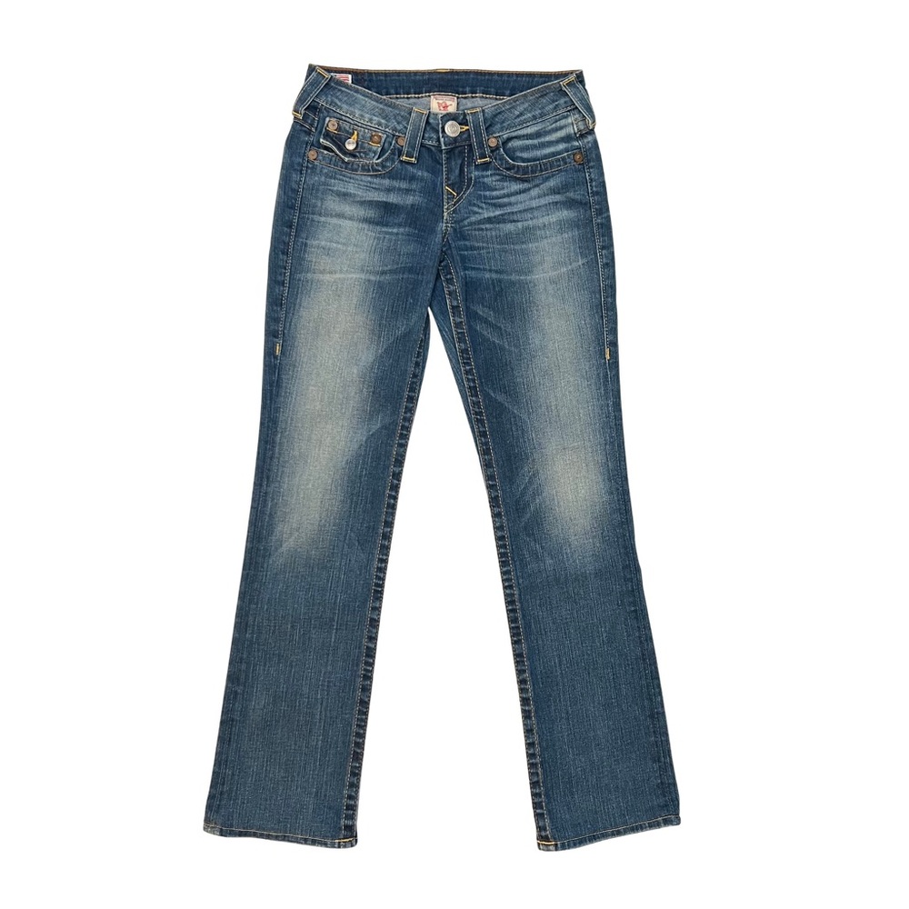 True Religion Women's World Tour Billy Jeans Size 26 Made In USA Y2K WQ1572BCS